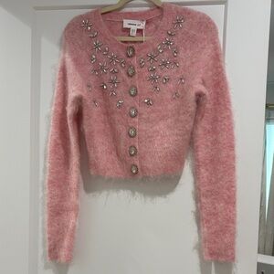 rabanne x H&M Pink Embellished Cardigan